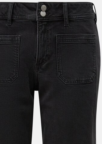 QS Wide leg Jeans in Grijs: voorkant