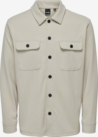 Only & Sons Button Up Shirt 'NEW KODYL' in Grey: front