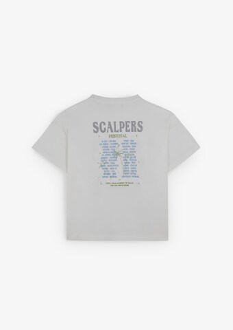 Scalpers T-shirt 'Skull Festival ' i vit