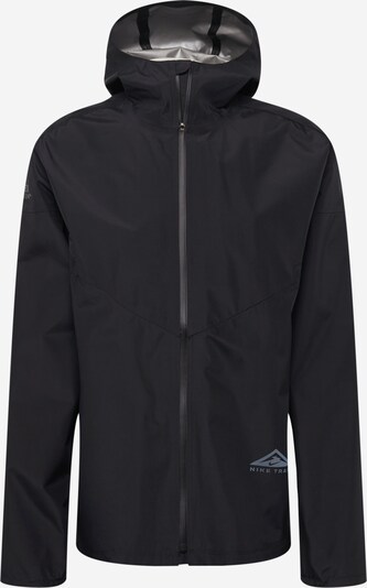 NIKE Athletic Jacket in Grey / Black, Item view
