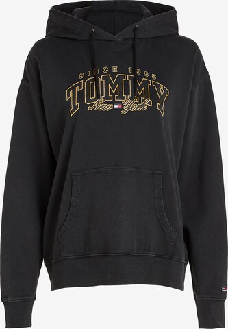 Sweat-shirt Tommy Jeans en noir : devant