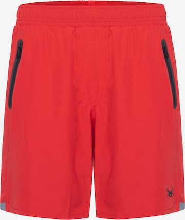 Spyder Regularen Športne hlače | rdeča barva: sprednja stran