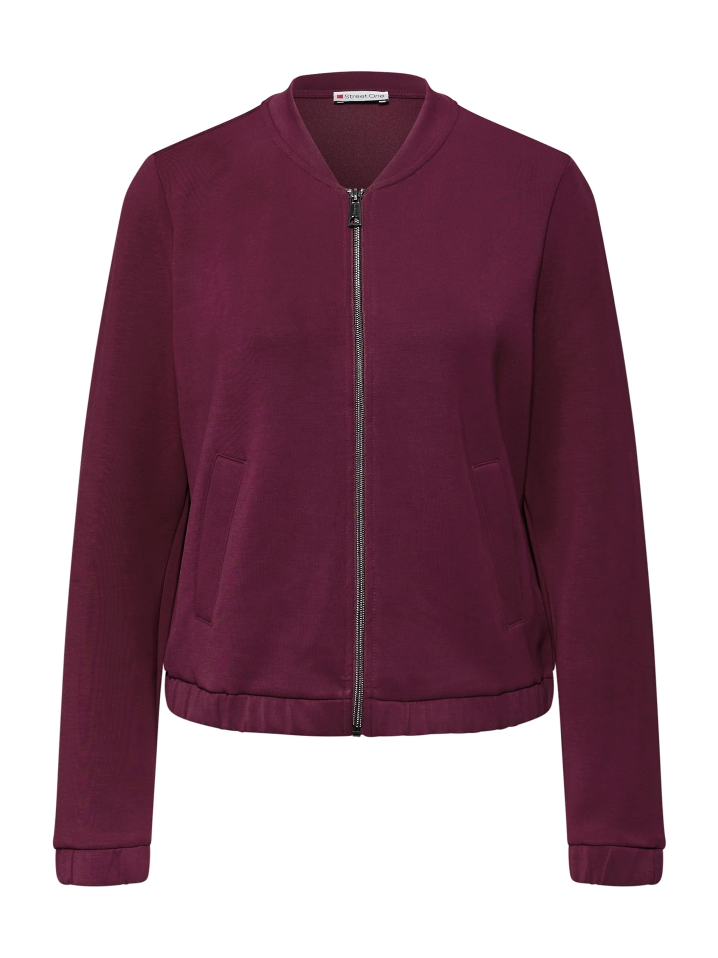 STREET ONE - Sudadera con cremallera en rojo: frente