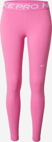 NIKE Skinny Workout Pants 'Pro 365' in Pink: front
