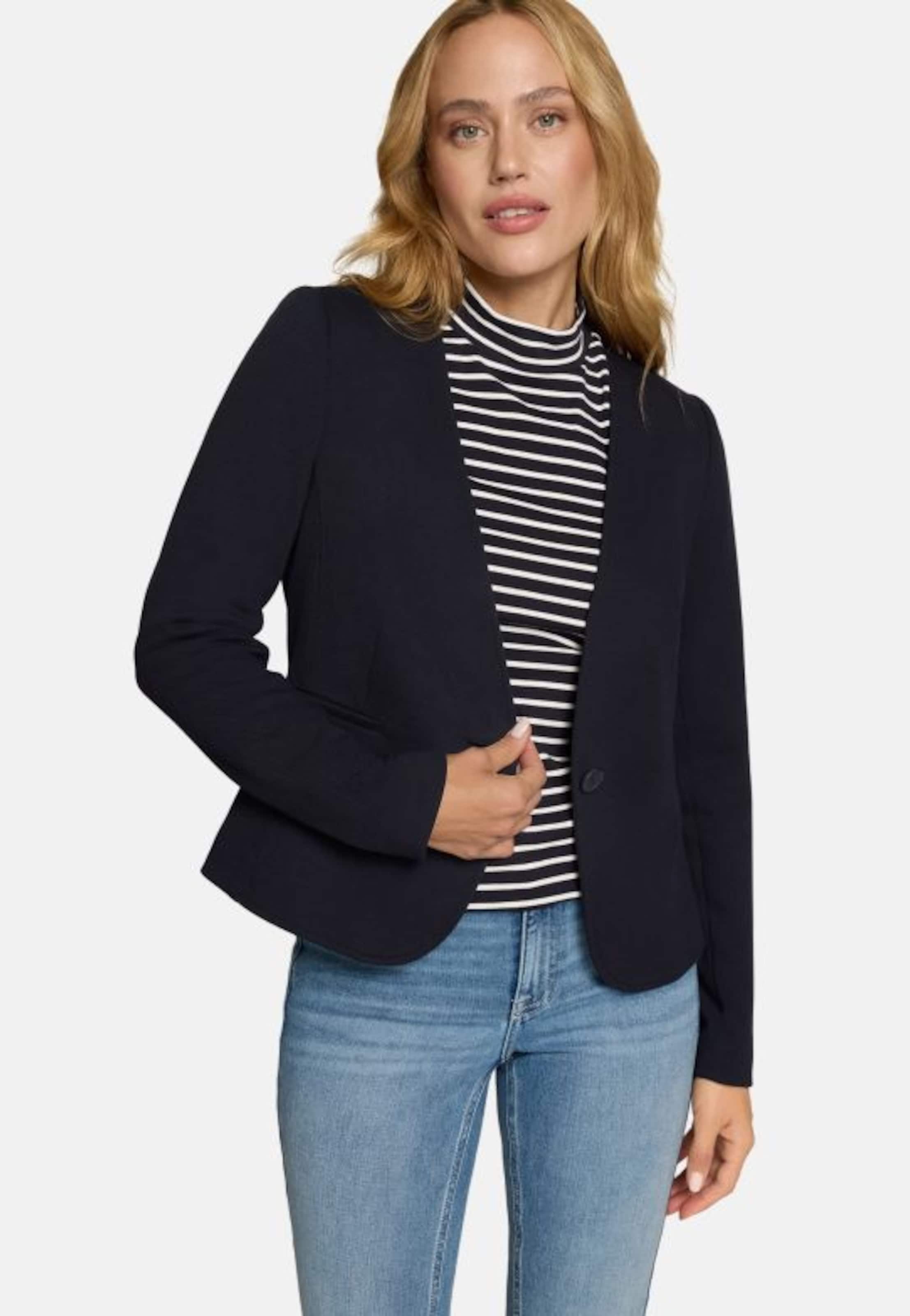 zero Blazer mit Paspeltaschen in Blau: Vorderseite