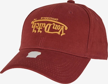 Von Dutch Originals Czapka z daszkiem 'Db York' w kolorze czerwony: przód