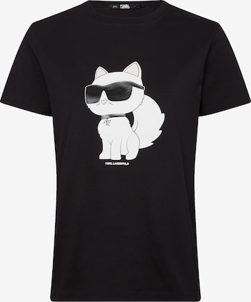 Karl Lagerfeld - Camiseta en negro: frente