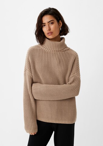 comma casual identity - Pullover em bege: frente