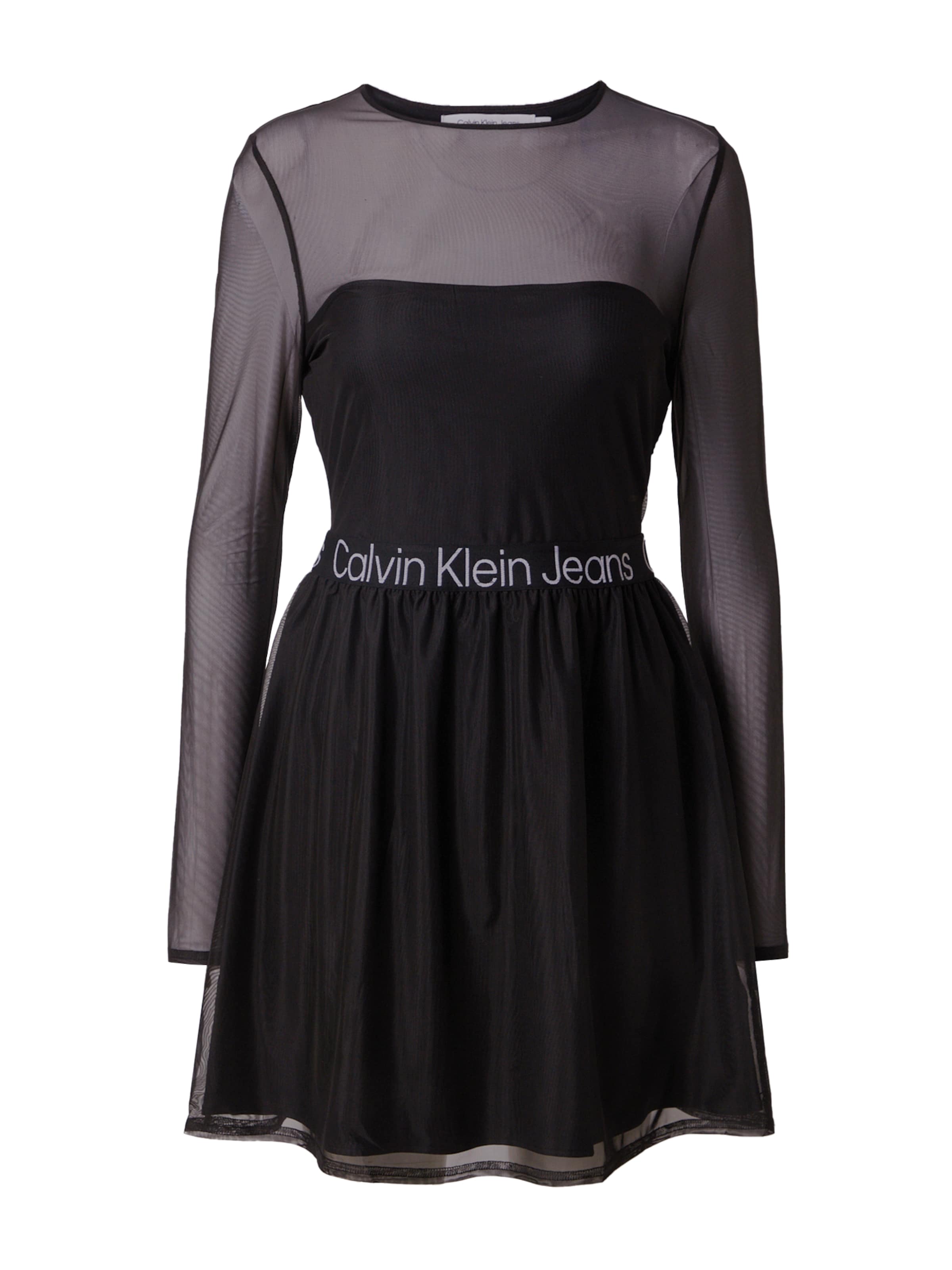 Calvin Klein Jeans Kleid in Schwarz: Vorderseite