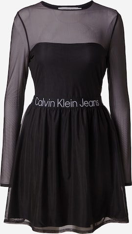 Calvin Klein Jeans Jurk in Zwart: voorkant