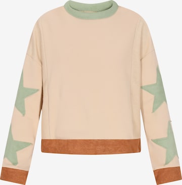 ebeeza Sweatshirt 'Comfortable' in Beige: Vorderseite