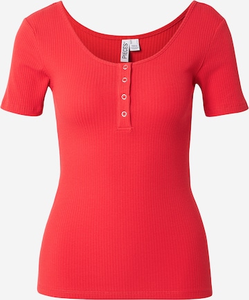 raudona PIECES Marškinėliai 'PCKITTE': priekis