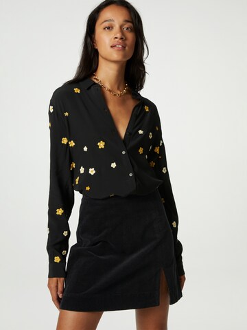 Fabienne Chapot Blouse 'Sophia' in Zwart: voorkant