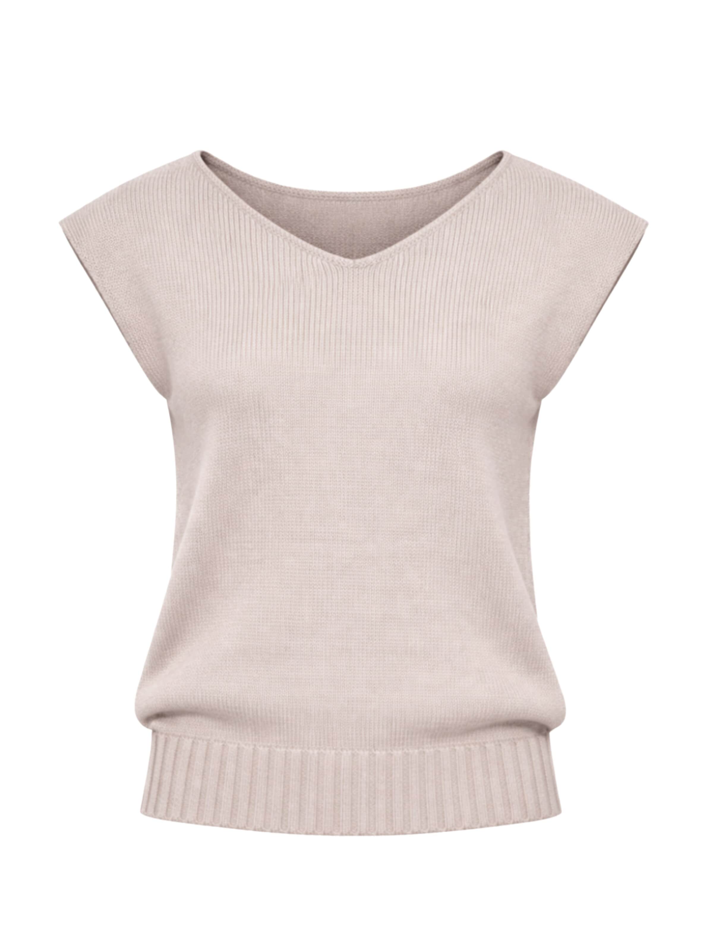 Süel knitwear Sticktop 'Carlos'‌‌‌‌‌‌ in Beige: Vorderseite
