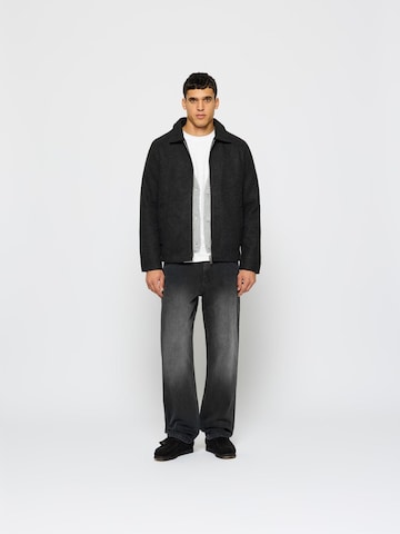 Burocs Übergangsjacke 'Zipped'‌‌‌‌‌‌‌ in Schwarz