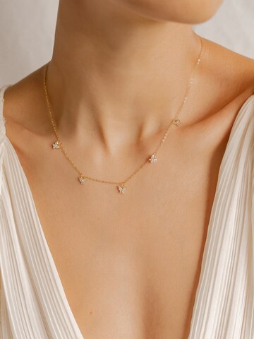 Hey Happiness Necklace 'Sweet Wings' in Gold: front