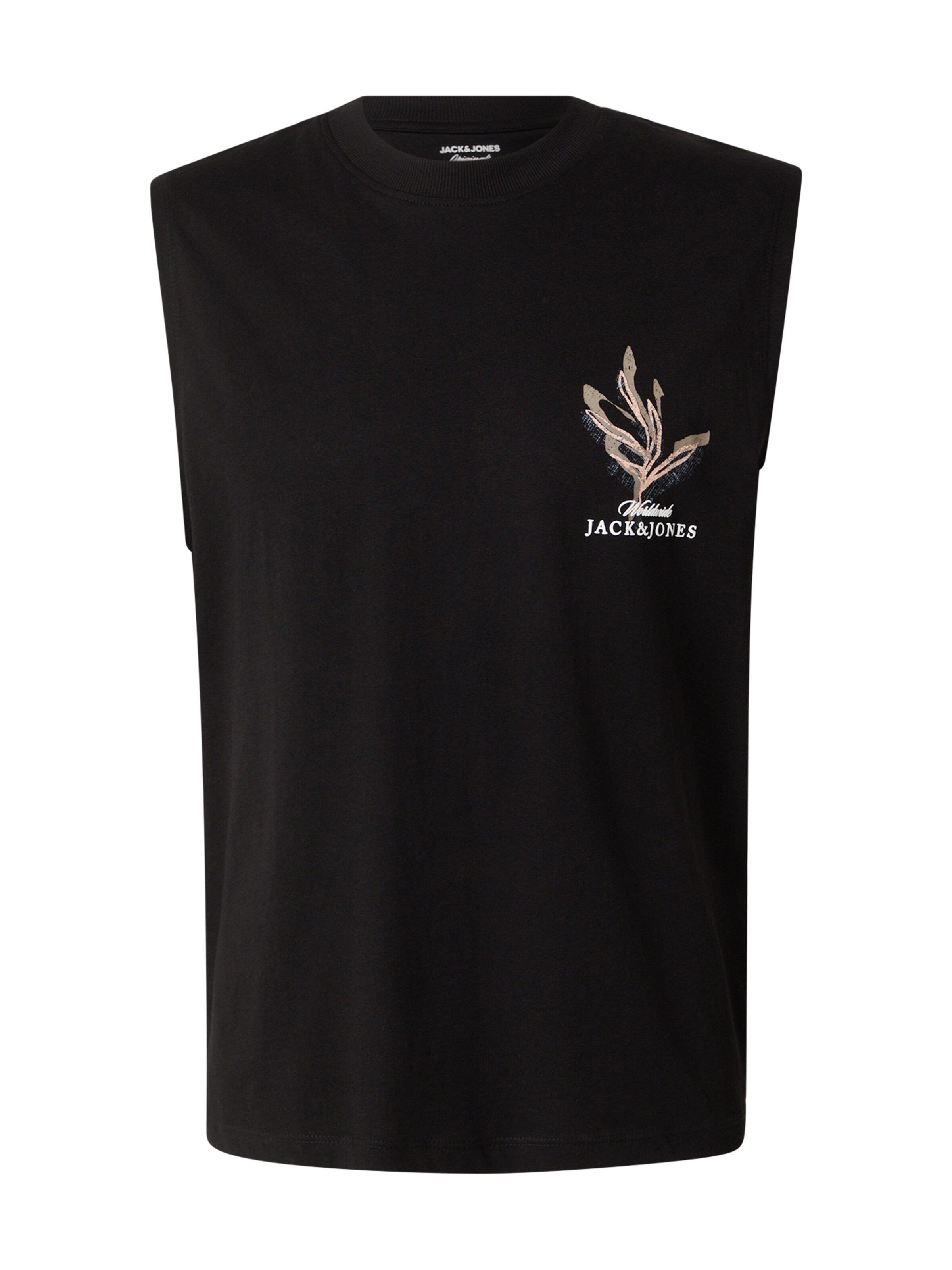 JACK & JONES Shirt 'JORMONTAUK' in Black: front