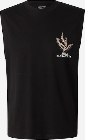 JACK & JONES Majica 'JORMONTAUK' | črna barva: sprednja stran