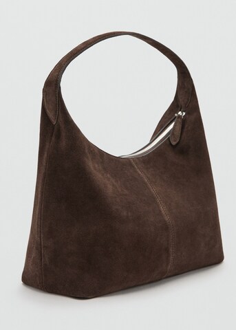 MANGO Shoulder Bag 'Min Curro' in Brown
