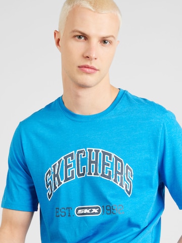 mėlyna SKECHERS Sportiniai marškinėliai 'PRESTIGE'