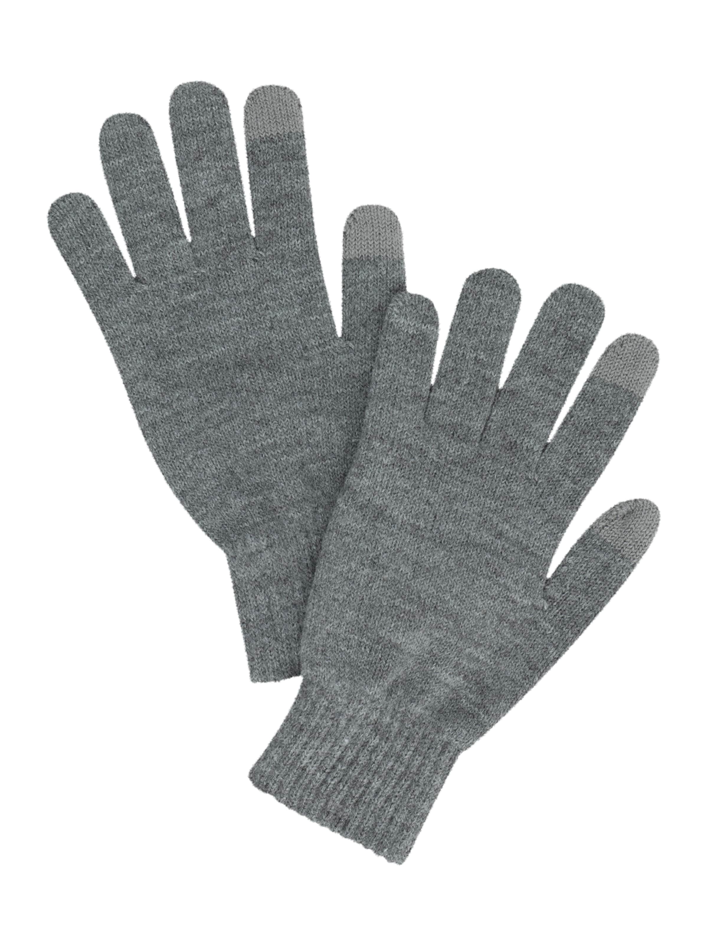 ABOUT YOU Prstové rukavice 'Xaver' - Sivá: predná strana