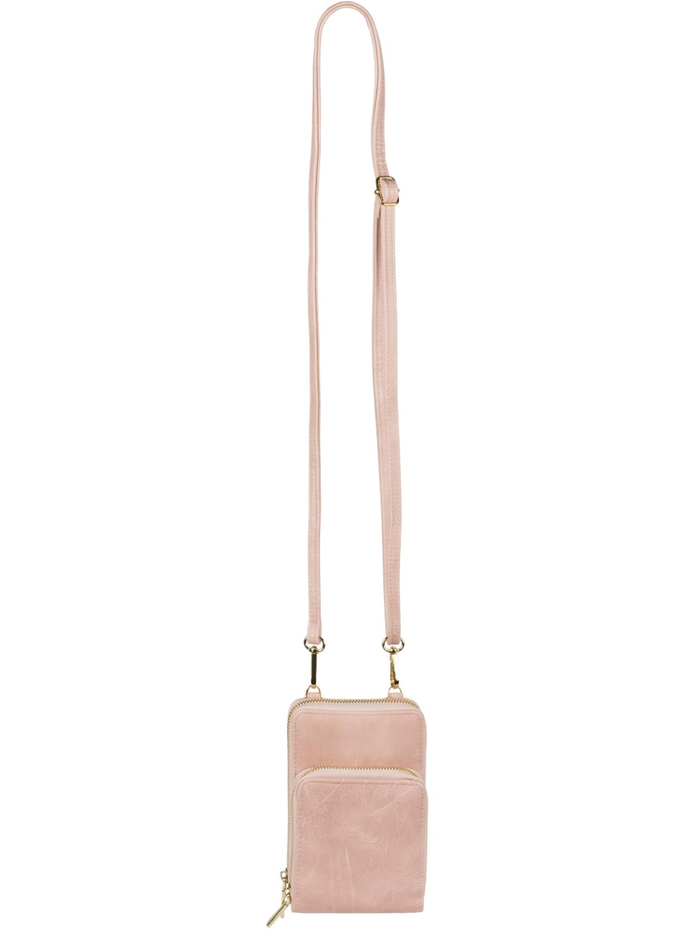 styleBREAKER Umhängetasche 'Mini Umhängetasche Einfarbig - RFID Schutz'‌‌‌‌‌ in Pink