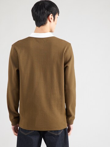 Volcom Majica 'CURBSTONE' | rjava barva: zadnja stran