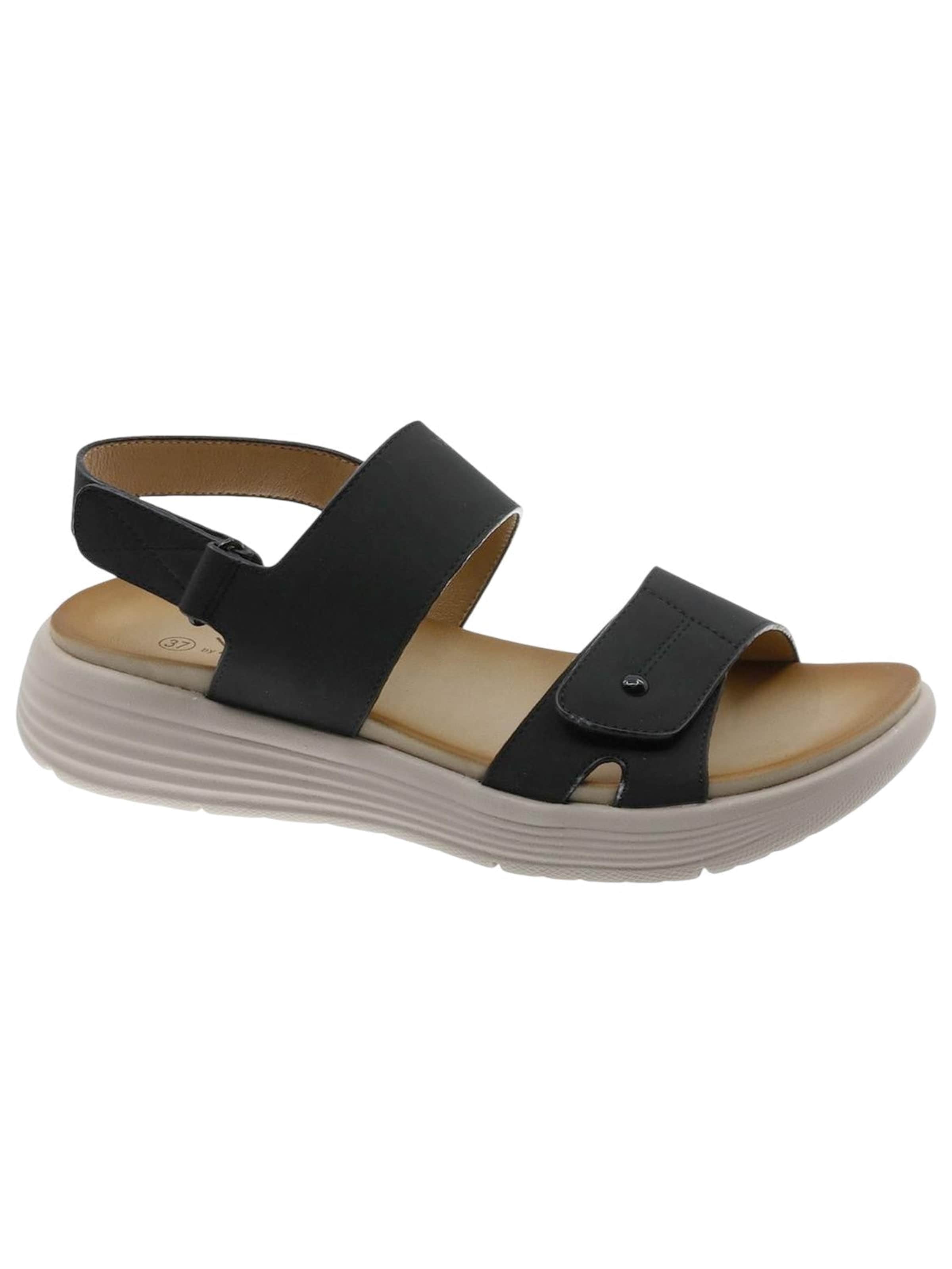 Beppi Sandale 'Casual Sandal'‌ in Schwarz: Vorderseite