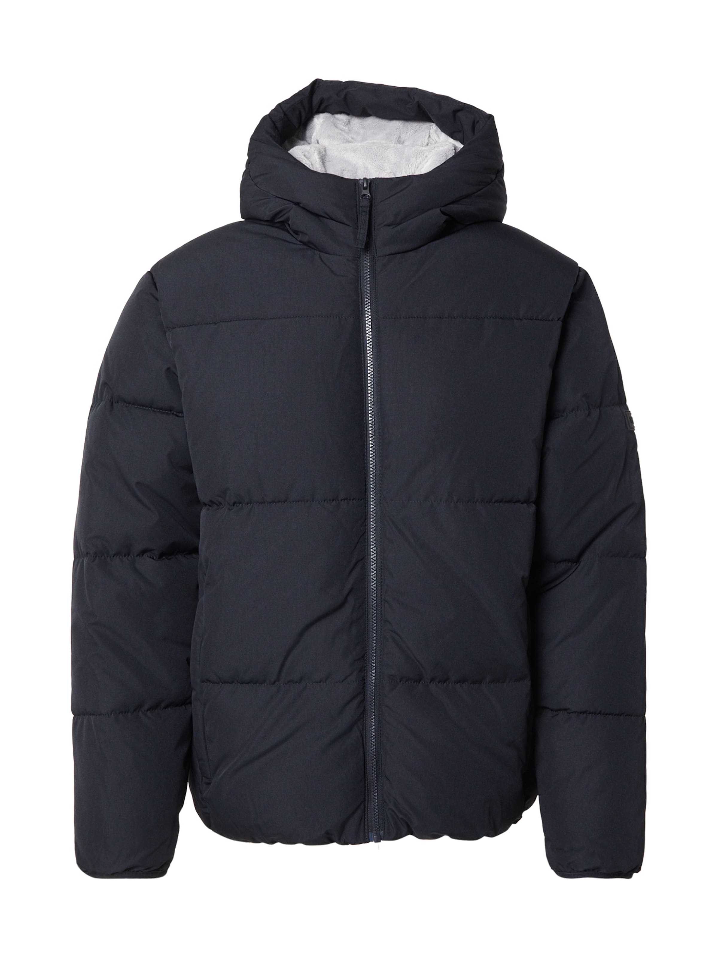 HOLLISTER Zimná bunda - Čierna: predná strana