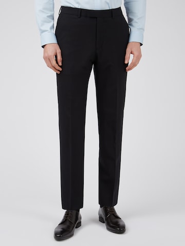 Ted Baker Slim fit Pleated Pants 'Panama' in Black: front