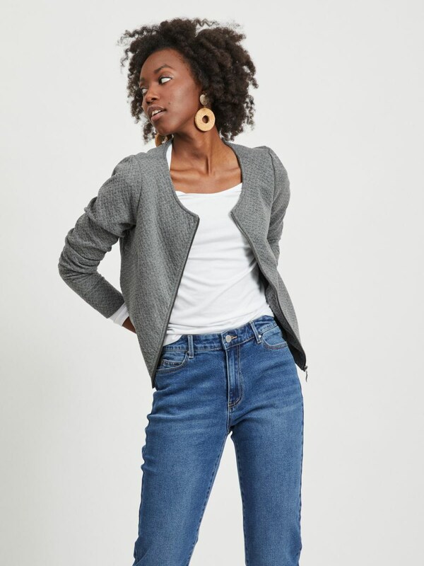 VILA Between-Season Jacket 'Naja' in Mottled Grey