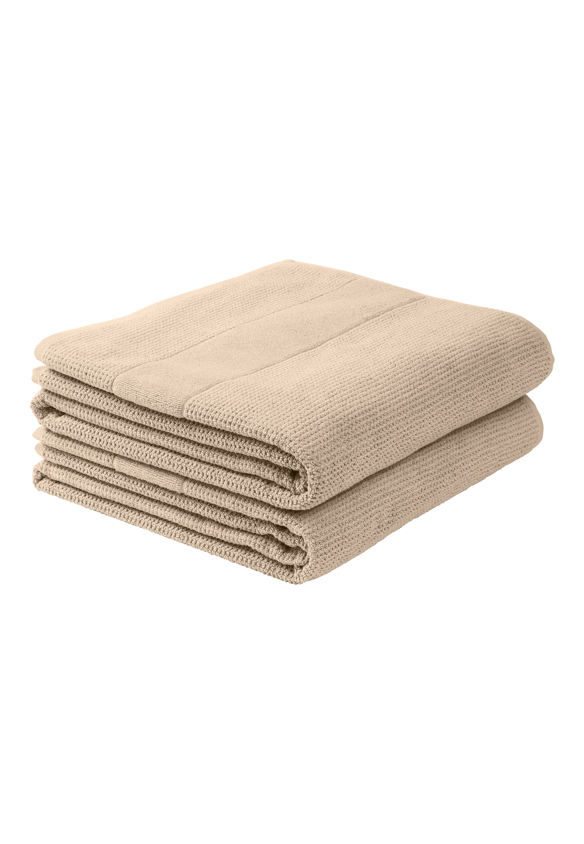 SCHIESSER Duschtücher 'Turin' in Beige: Vorderseite
