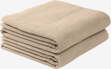 SCHIESSER Shower Towel 'Turin' in Beige: front