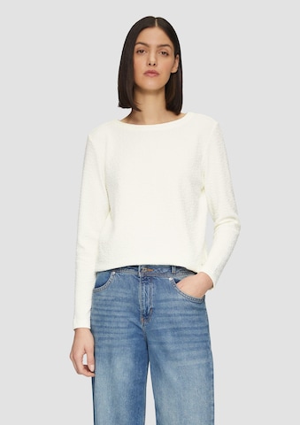 Sweat-shirt s.Oliver en beige : devant