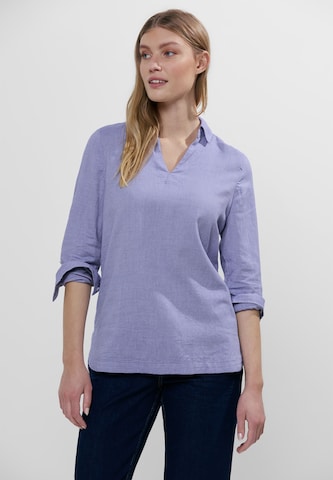 CECIL Blouse 'Chambray' in Blue: front