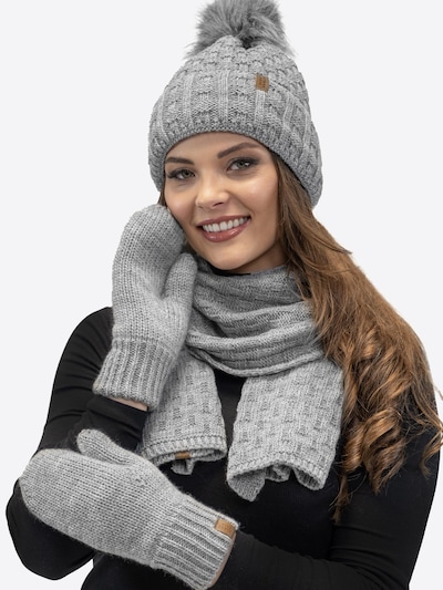 Vivisence Fingerhandschuhe '7015R' in hellgrau, Produktansicht