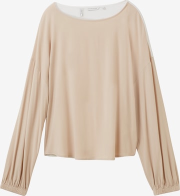 TOM TAILOR Blouse in Bruin: voorkant