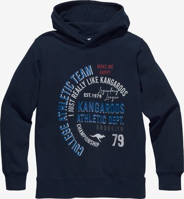 KangaROOS Athletic Sweatshirt in Blue: front