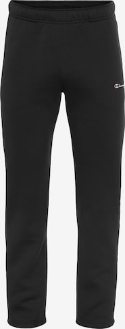 Champion Authentic Athletic Apparel Tapered Workout Pants in Black: front