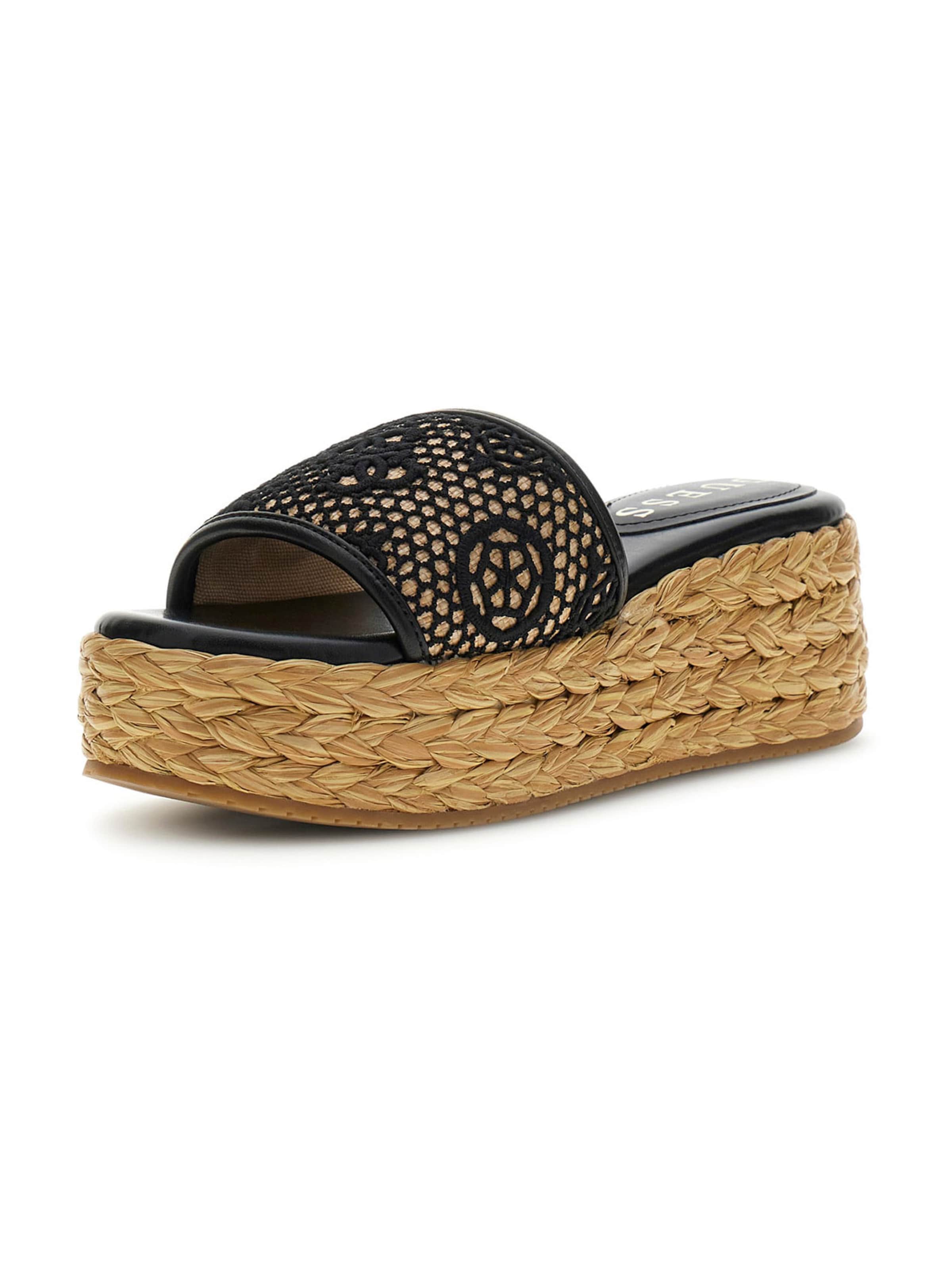 GUESS Pantolette 'BINATA' in Schwarz: Vorderseite