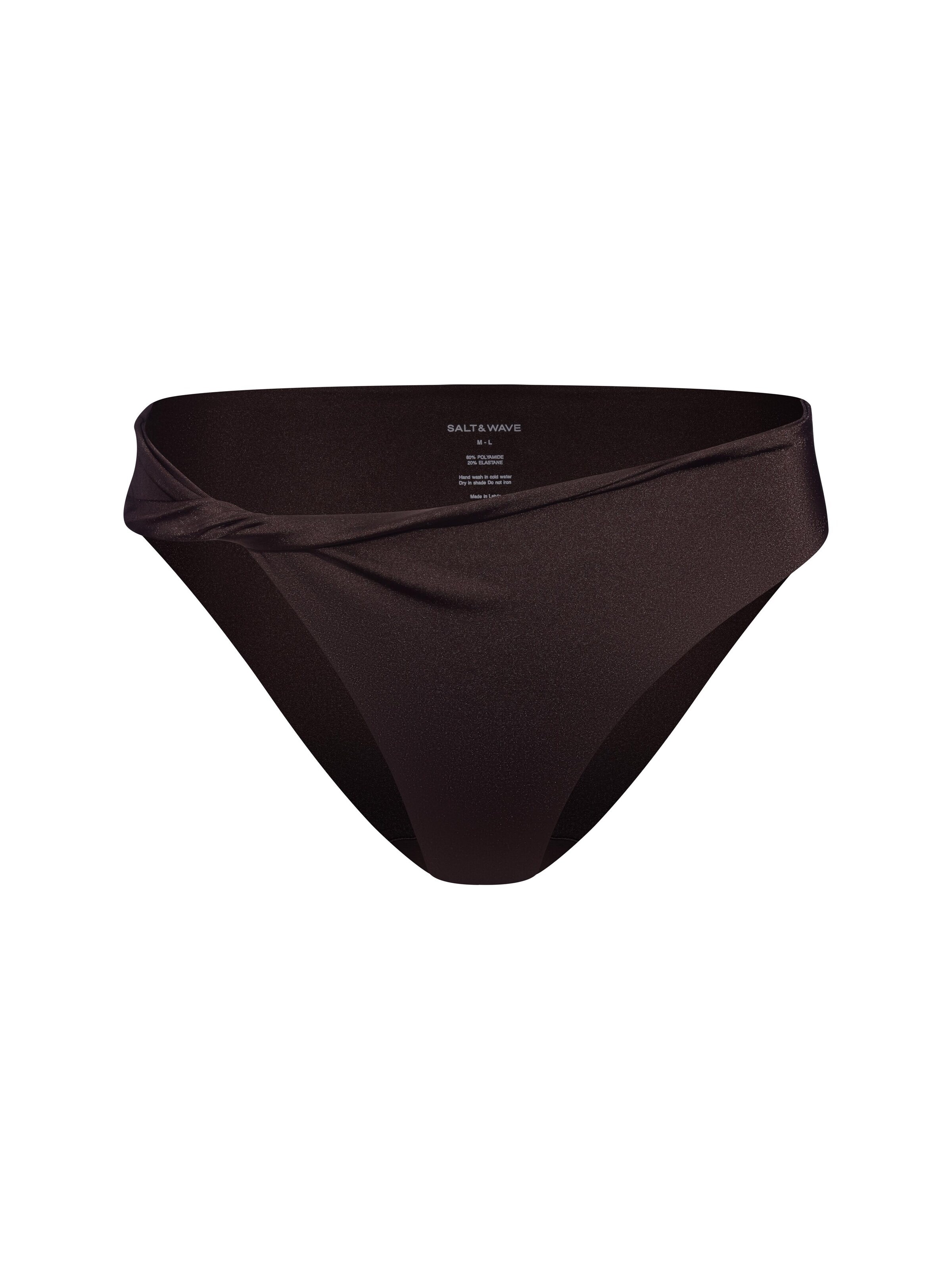 brūns SALT&WAVE Bikini apakšdaļa 'Twist Bottoms': no priekšpuses