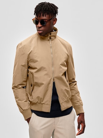 SELECTED HOMME Between-Season Jacket 'KINGSLEY' in Brown: front