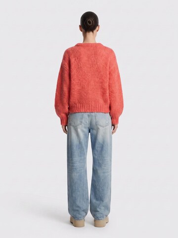 americandreams Oversized Sweater 'Leonnie' in Orange
