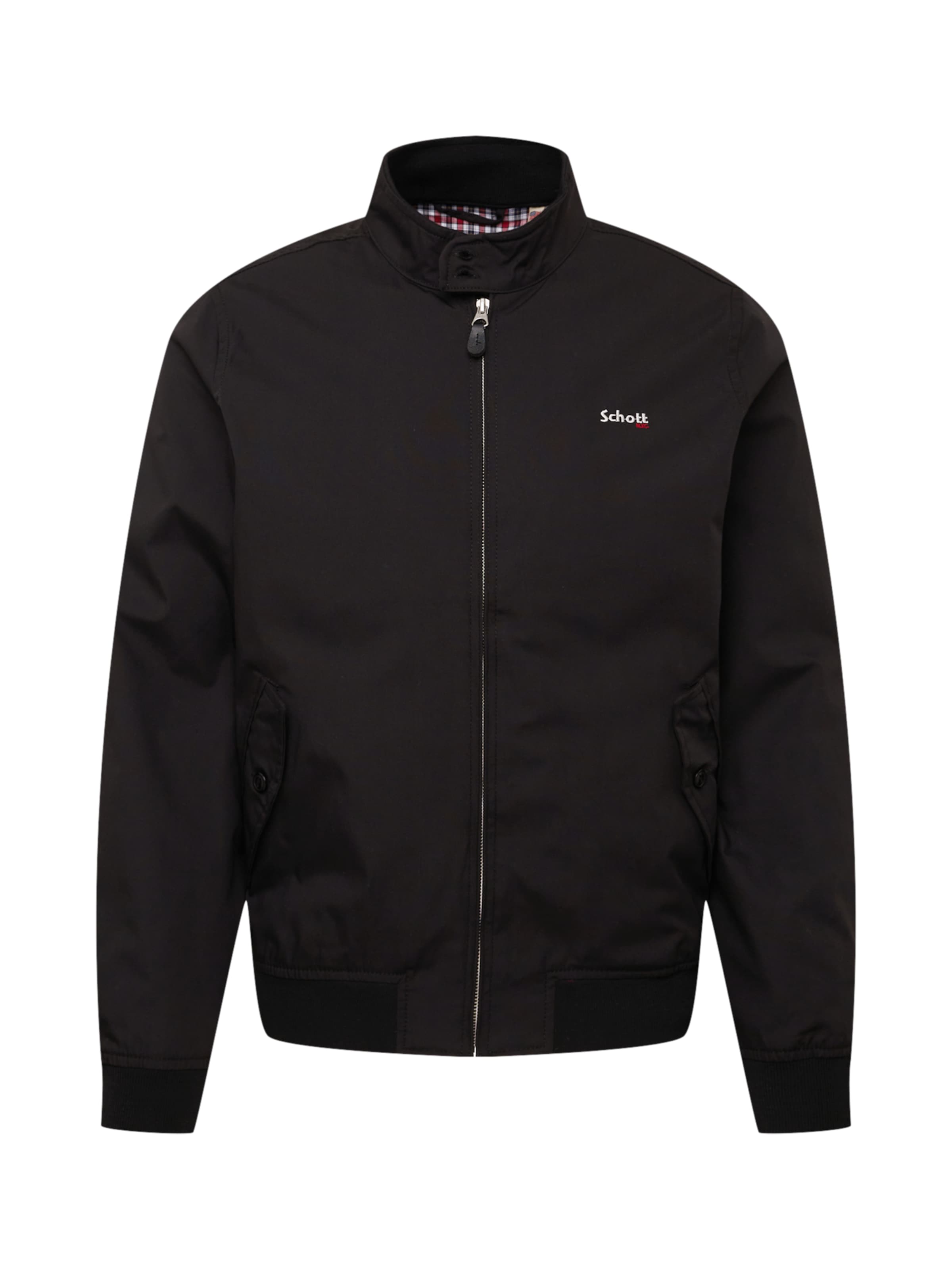 Schott NYC Between-Season Jacket 'CABL 1220' in Black: front