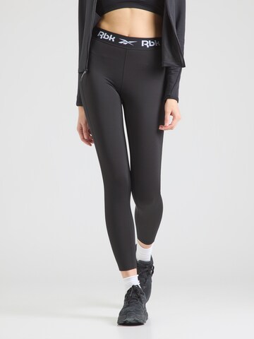 Reebok Skinny Športové nohavice - Čierna: predná strana