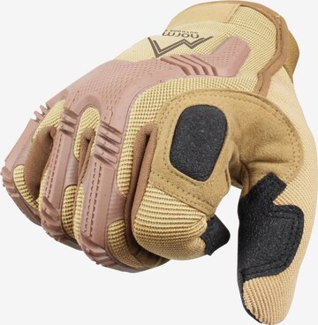 normani Full Finger Gloves 'ARMY' in Beige