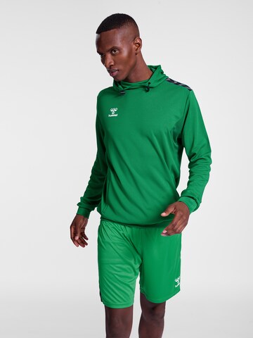 Sweat de sport 'Authentic PL' Hummel en vert : devant