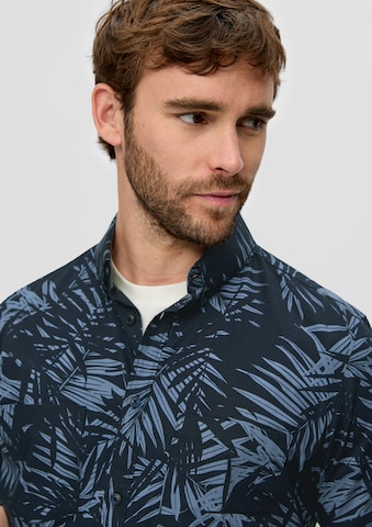 s.Oliver Regular fit Button Up Shirt in Blue