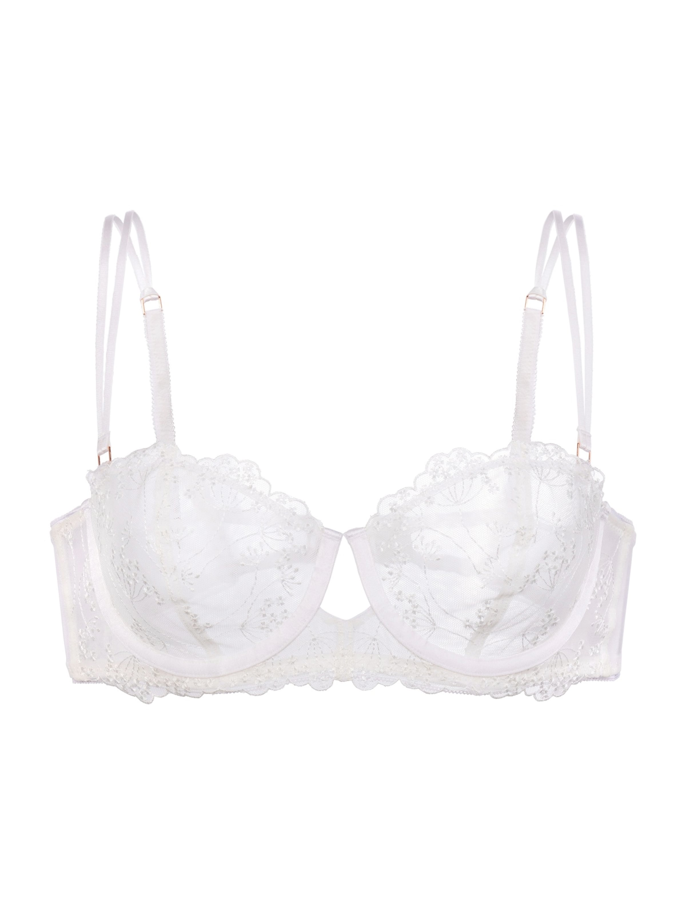 Dorina T-Shirt Nedrček 'WIRED_BRA' | bela barva: sprednja stran