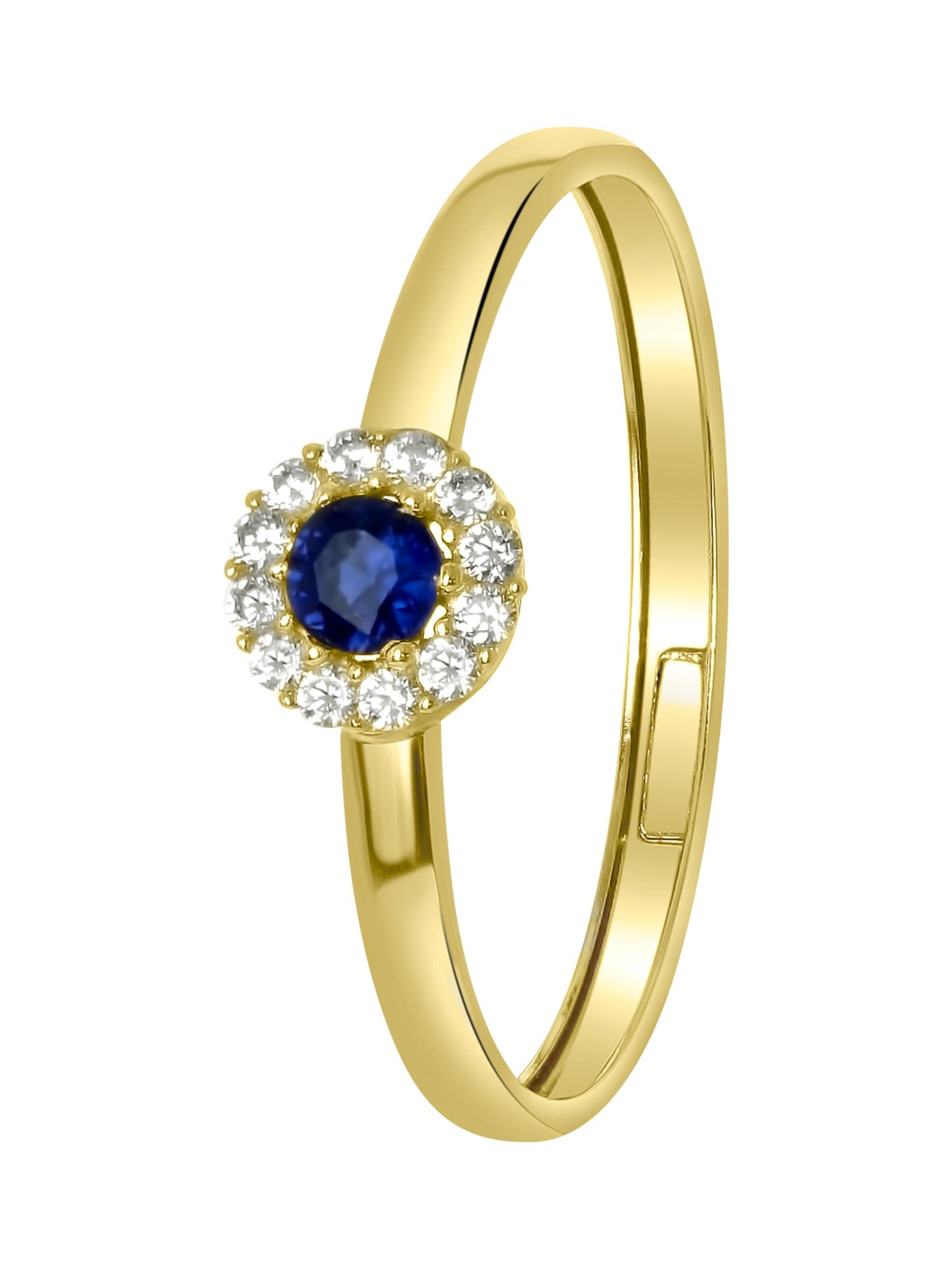 Lucardi Ring 'Klassisch' in Gold: front